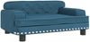 vidaXL Hundebett, Samt blau, 30 x 70 x 45 cm Bild 2