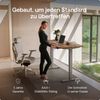 Desktronic HomePro Elektrisch höhenverstellbarer Schreibtisch 200x80 cm Massive Walnuss/Grau mit Memory-Funktion, Anti-Kollisions Technologie, USB-A und USB-C-Ladeanschlüssen Bild 2