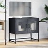 TV-Schrank, Lowboard TV Anthrazit 68x39x60,5 cm Kaltgewalzter Stahl d6489e Bild 3