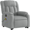 vidaXL Elektrischer Massagesessel mit Aufstehhilfe Hellgrau Stoff 3205352 Bild 4