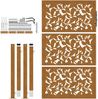 vidaXL Gartentor 100x150 cm Wetterfester Stahl Blattdesign 4100966 Bild 5