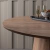 Esstisch Maan aus Holz, modern rundes Design, natur, Ø 120 cm, für 4–5 Personen Bild 2