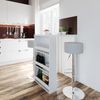 Bartisch-Set Weiß 57 x 80 cm mit 2 Barhockern Vicco Bild 4