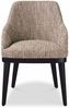 Casa Padrino Luxus Esszimmer Stuhl mit Armlehnen Beige / Schwarz H. 79 cm - Esszimmer Möbel Bild 2