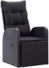 vidaXL 7-tlg. Garten-Essgruppe mit Kissen Schwarz Poly Rattan 3277632 Bild 3