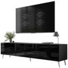 ALLHOUSE24 TV-Schrank LOGANTE 200 cm Breite Unterschrank TV Lowboard Metall Füße (2 x Schränke 100 cm breit) 200 cm Breite Bild 4