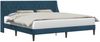vidaXL Bettrahmen mit Kopfteil Blau 180 x 200 cm Samt 42027447 Bild 2