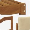 vidaXL Outdoor-Sofagarnitur 6 pcs Natur und Beige Holzwerkstoff 3366796 Bild 5