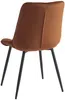Vente-unique - OLLUA Stuhl SamtStoff Rot - B 60 cm x H 87 cm x L 49,5 cm Bild 5