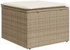 vidaXL 8-tlg. Garten-Sofagarnitur mit Kissen Beige Poly Rattan 3227052 Bild 4