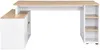 Vente-unique - ROMIARA Büromöbel Holz, Platte BeigeWeiß - B 120 cm x H 76 cm x L 174 cm Bild 4