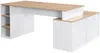 Vente-unique - ROMIARA Büromöbel Holz, Platte BeigeWeiß - B 120 cm x H 76 cm x L 174 cm Bild 3
