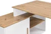 Vente-unique - ROMIARA Büromöbel Holz, Platte BeigeWeiß - B 120 cm x H 76 cm x L 174 cm Bild 5