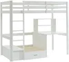 Vente-unique - GOLIATH Bett Holz, PlatteHolz, Platte Weiß - B 96,8 cm x H 178,8 cm x L 207,8 cm Bild 5