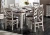 Esstisch Mango / Akazie 130x90x76 weiß gewachst CASTLE-ANTIK #106 Bild 5