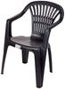 Progarden Sitzgruppe Gartenmöbel Sitzgruppe Balkonmöbel Terrasse Schwarz, (Set, 7-tlg, Tisch + 6 Stapelstühle), UV-Beständig, Robust, Wetterfest, Made in Italy, Hochwertig Bild 2