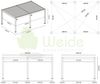 Weide E-Deluxe Plus | elektrische Pergola mit LED | Voll Aluminium | 4 x 6 M | motorisiertes Lamellendach weiß Bild 5