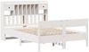 vidaXL Massivholzbett mit Regal ohne Matratze Weiß 140x190 cm Kiefer 3323039 Bild 3
