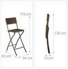 Relaxdays 2er Set Barhocker Rattan Bild 4