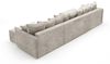 Wohnlandschaft mit Schlaffunktion MINEA Sofa U-Form in Stoff Poso Honiggelb Bild 2