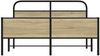 vidaXL Metallbett ohne Matratze Sonoma-Eiche 150x200 cm 3318693 Bild 5
