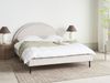 Bett mit Lattenrost Stoff MARGUT 160 x 200 cm Hellbeige Bild 3