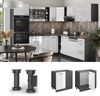 Eckunterschrank R-Line Weiß Hochglanz 86 cm ohne Arbeitsplatte Vicco Bild 4