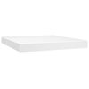 vidaXL Boxspringbett mit Matratze Weiß 180x200 cm Kunstleder 3142738 Bild 5