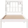 vidaXL Massivholzbett mit Regal ohne Matratze Weiß 90x190 cm Kiefer 3321613 Bild 4