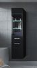 Badezimmer Schrank Rio 131 cm Hochglanz Schwarz Fronten – Regal Schrank Hochschrank Schrank Möbel Badschrank Bild 2