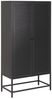 Mehrzweckschrank >Newcastle< in schwarz, Stahl - 80x160x40cm (BxHxT) Bild 3