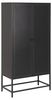Mehrzweckschrank >Newcastle< in schwarz, Stahl - 80x160x40cm (BxHxT) Bild 4