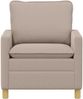 vidaXL Sofa Hellgrau 76 x 81 x 87,5 cm Stoff 42028765 Bild 3