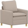 vidaXL Sofa Hellgrau 76 x 81 x 87,5 cm Stoff 42028765 Bild 2