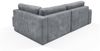 Ecksofa mit Schlaffunktion NATALIA XL in Stoff Tilia Grau Ottomane Rechts Bild 3