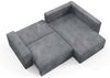 Ecksofa mit Schlaffunktion NATALIA XL in Stoff Tilia Grau Ottomane Rechts Bild 5