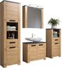Home affaire Badezimmer-Set Ambres, (4-St), Badmöbel in matter Echtholzoptik - Maße (B/T/H) 215/35/196 cm Bild 3