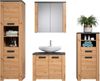 Home affaire Badezimmer-Set Ambres, (4-St), Badmöbel in matter Echtholzoptik - Maße (B/T/H) 215/35/196 cm Bild 2