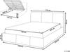 Bett mit Stauraum BOUSSE 160 x 200 cm Samtstoff Helles Beige Bild 2