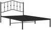 vidaXL Bettgestell mit Kopfteil Metall Schwarz 107x203 cm 373785 Bild 4