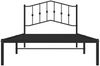 vidaXL Bettgestell mit Kopfteil Metall Schwarz 107x203 cm 373785 Bild 5
