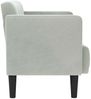 vidaXL Zweisitzer-Sofa Hellgrau 111 cm Samt 4100570 Bild 4