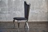 KAWOLA Stuhl AMALIA Esszimmerstuhl Barock Velvet schwarz 116 x 55 x 50 cm Bild 2