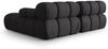 Micadoni Modulares Ecksofa Bellis 3-Sitzer Rechts 3D-Stoff Sonic Espresso Bild 4