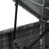 vidaXL Sonnenliege mit Auflage und Teetisch Poly Rattan Grau 46227 Bild 5