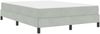 vidaXL Boxspringbett mit Matratze Hellgrau 140 x 200 cm Stoff 3398695 Bild 4