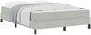 vidaXL Boxspringbett mit Matratze Hellgrau 140 x 200 cm Stoff 3398695 Bild 2