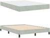 vidaXL Boxspringbett mit Matratze Hellgrau 140 x 200 cm Stoff 3398695 Bild 5