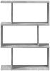 vidaXL Raumteiler-Bücherregal 3 Fächer Betongrau 70x24x97 cm 858114 Bild 5