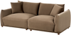 Sofa 3-Sitzer JUBEK Samtstoff Braun Bild 4
